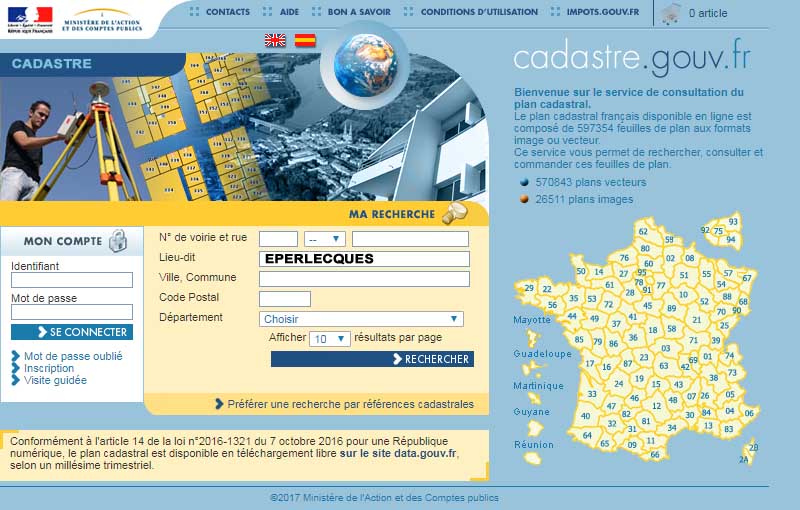 Cadastre eperlecques lacleweb