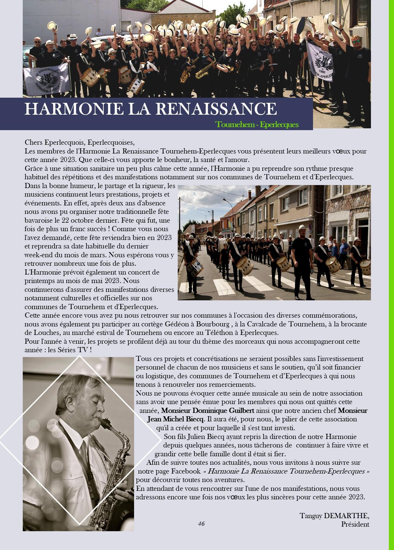 Harmonie la renaissance