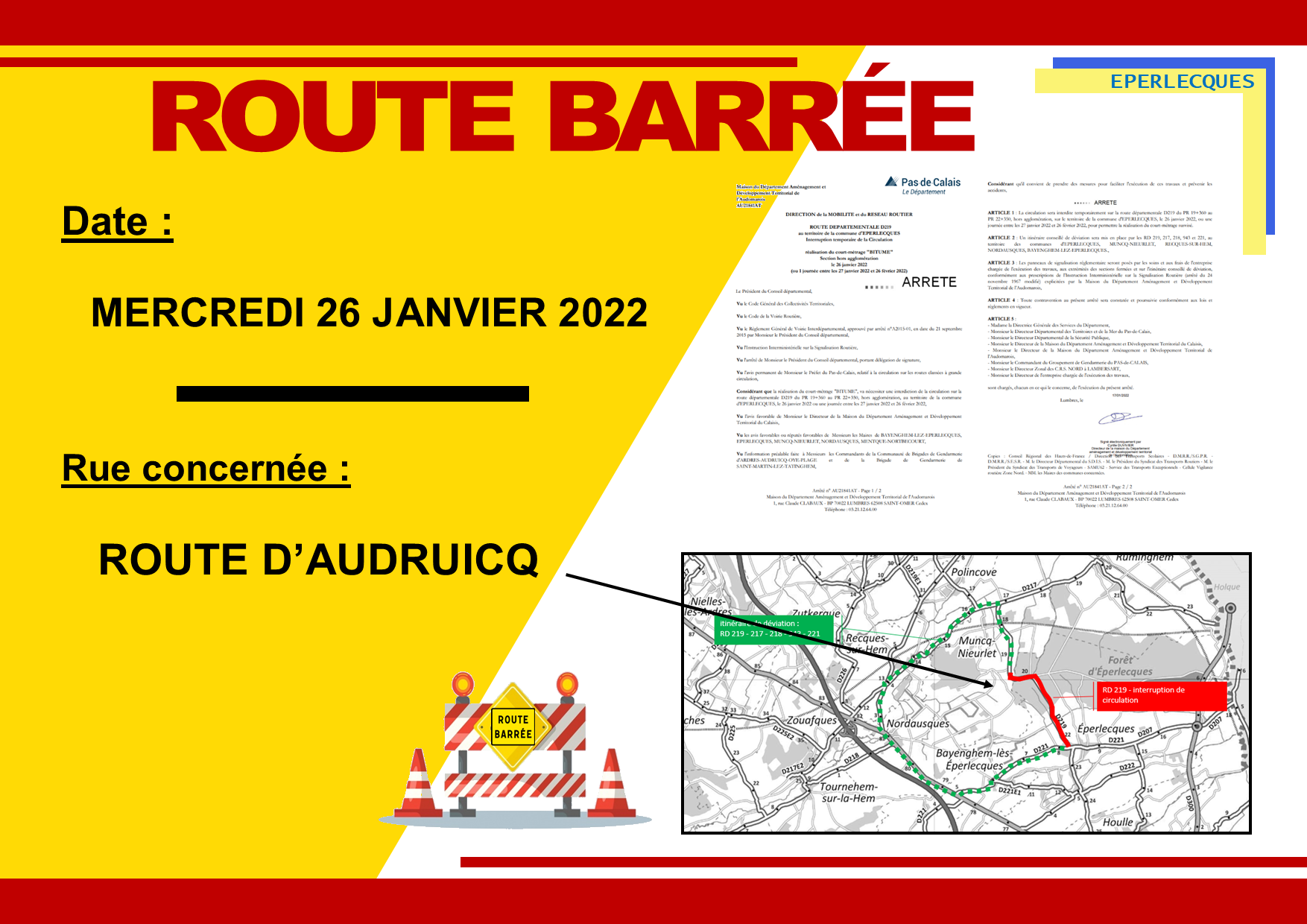 Route barree