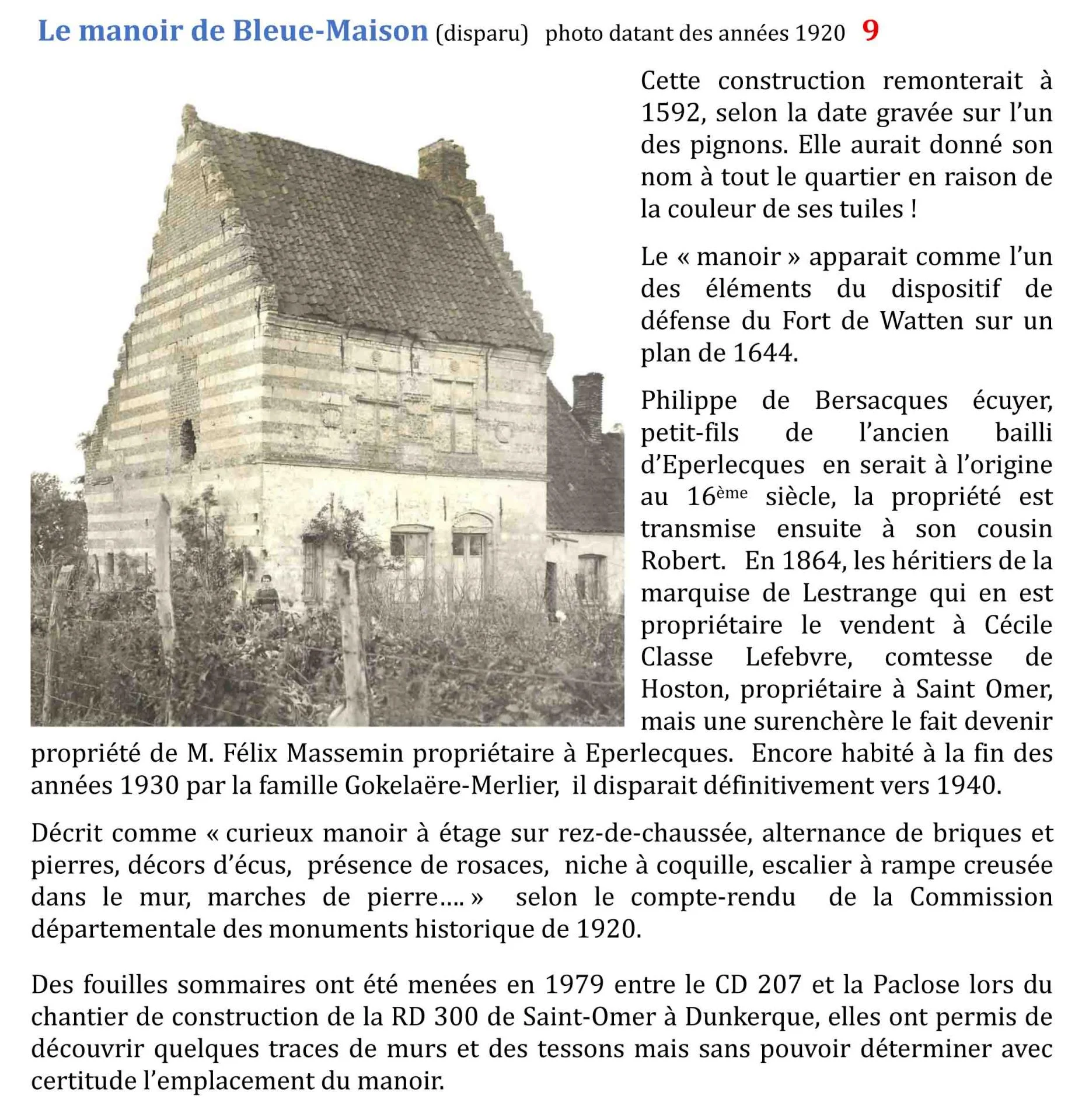 Le manoir de bleue maison