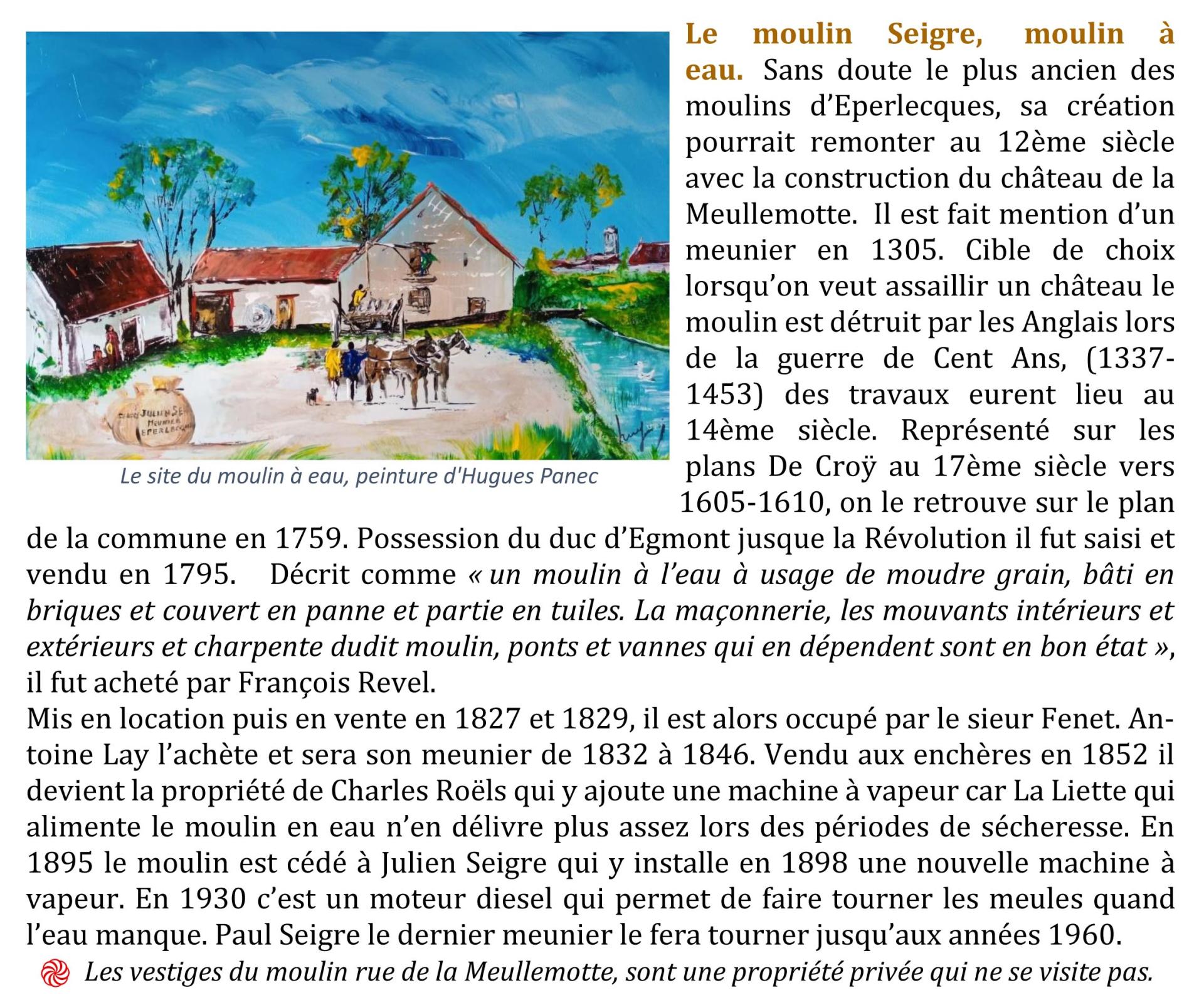 Le moulin seigre
